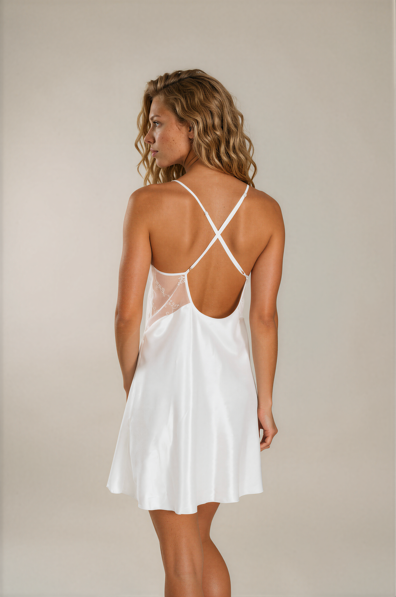 Bride İkili Saten Gecelik & Sabahlık Takımı