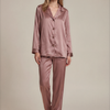 Daria Klasik Saten Pijama Takımı - Vizon