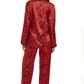 Leopar Saten Pijama