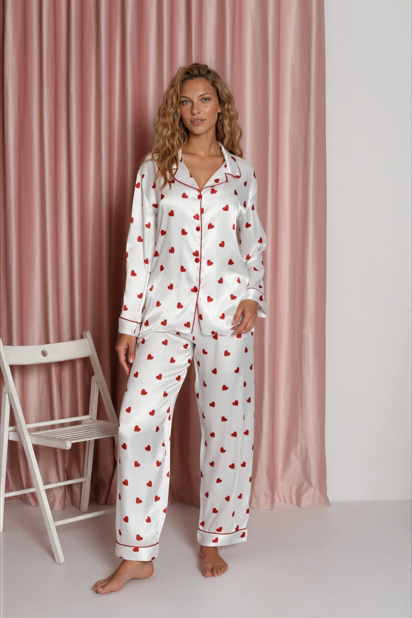Kalpli Saten Pijama