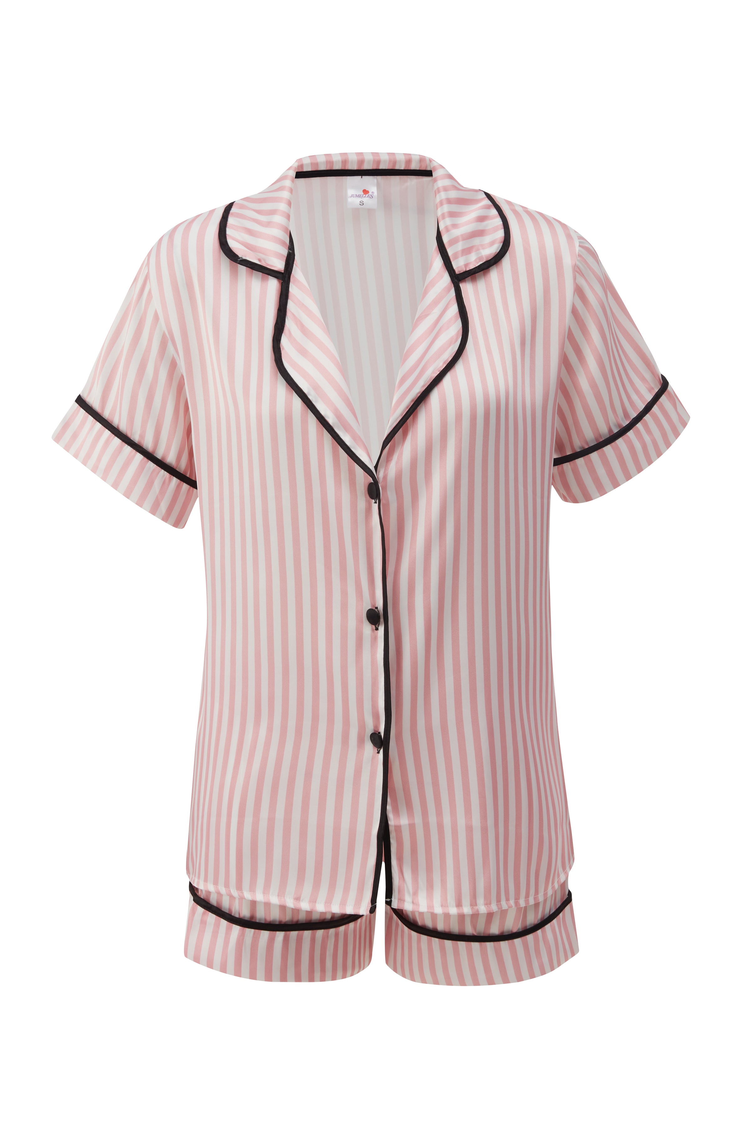 Çizgili Kısa Saten Pijama