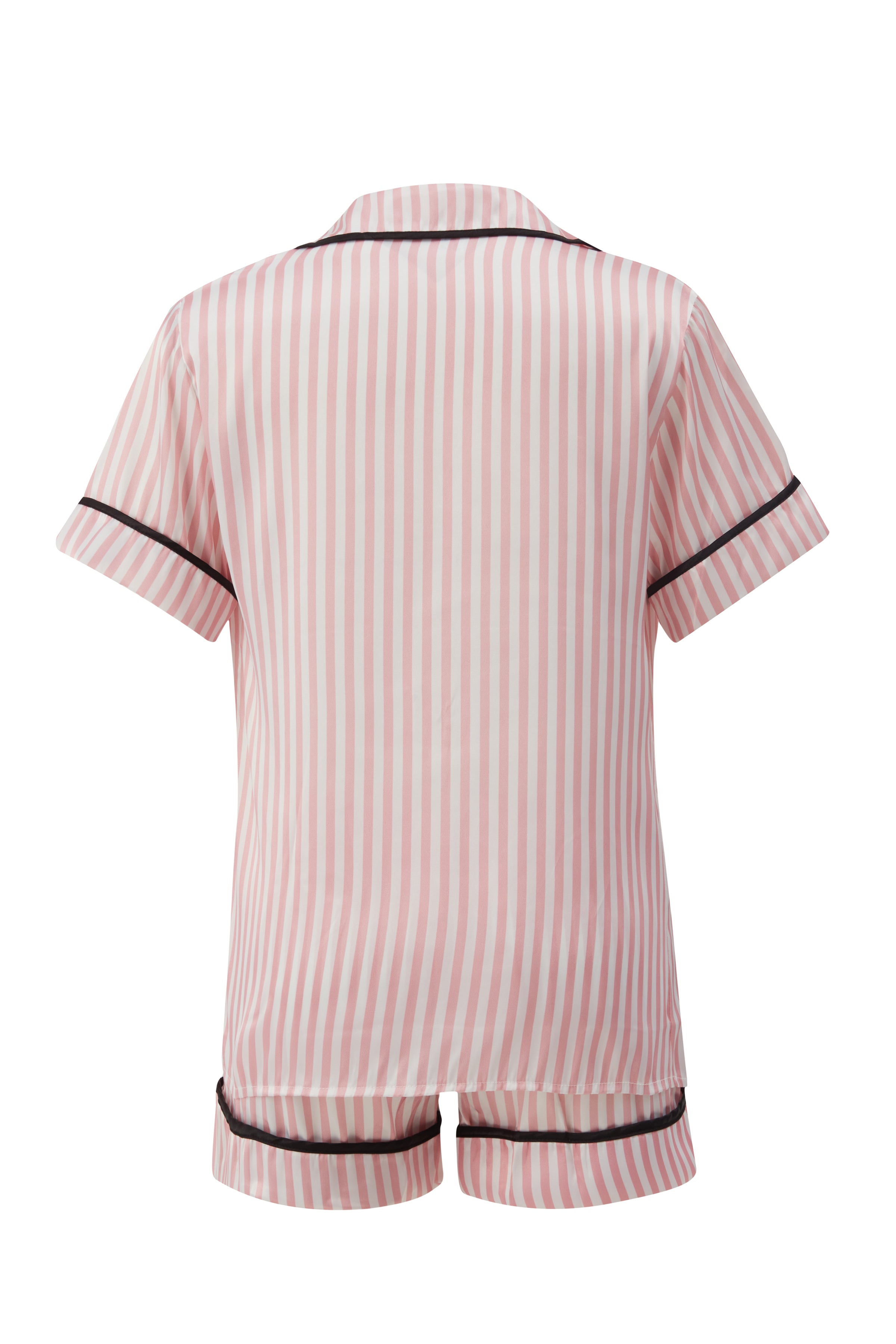 Çizgili Kısa Saten Pijama