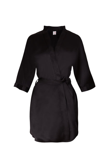 Kısa Saten Sabahlık