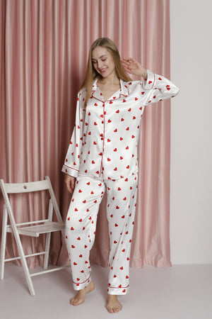 Kalpli Saten Pijama